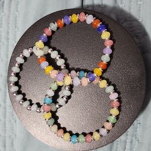 Handmade Colorful Beaded Bracelets Set